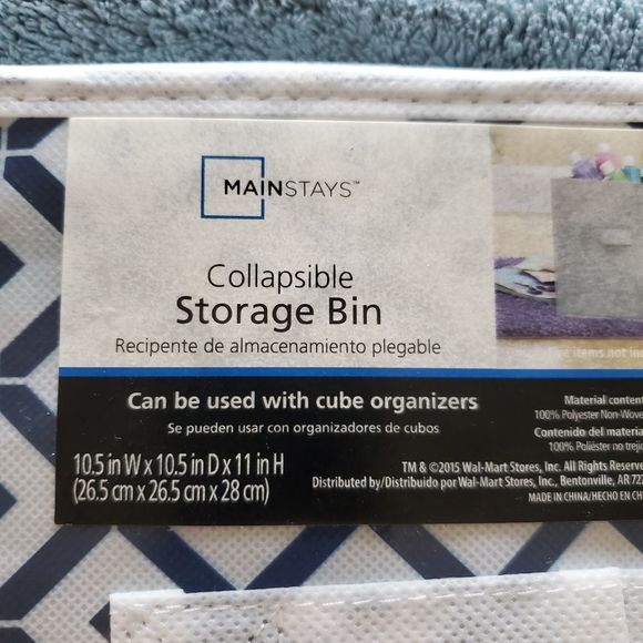 Mainstays Storage & Organization Mainstay Collapsible Storage Bin